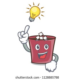 Have an idea hot chocolate mascot cartoon