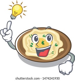 Have an idea hummus isolated with in the character