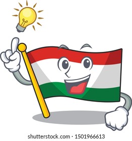 Have an idea hungary flag folded in character drawer