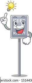 Have an idea keep right on side road character