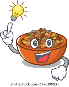 Have an idea kung pao chicken in a cartoon