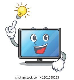 Have an idea lcd tv isolated with the character