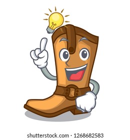 Have an idea leather cowboy boots shape cartoon funny