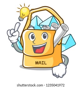 Have an idea mail bag character on table front