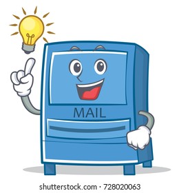 Have an idea mailbox character cartoon style
