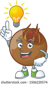 Have an idea medlar fruits cartoon character for design logo