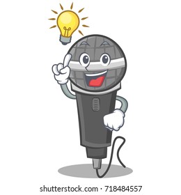 Have an idea microphone cartoon character design