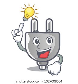 Have an idea miniature electric plug the shape cartoon