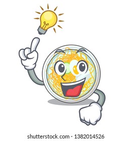 Have an idea naengmyeon in the a shape cartoon