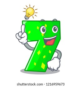 Have an idea number seven isolated on the mascot