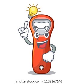 Have an idea opener bottle cap isolated on mascot