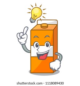 Have an idea package juice mascot cartoon