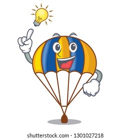 Have an idea parachute in shape of acartoon fuuny