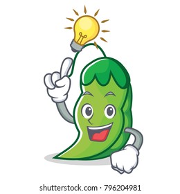 Have an idea peas mascot cartoon style