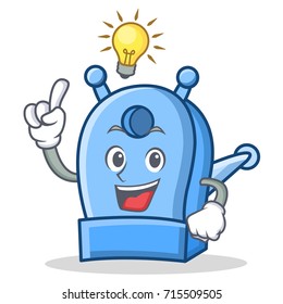 Have an idea pencil sharpener character cartoon