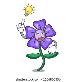 Have an idea periwinkle flower mascot cartoon