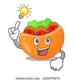 Have an idea Pita bread filled with vegetable mascot