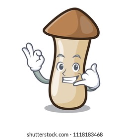 Have an idea pleurotus eryngii mushroom mascot cartoon