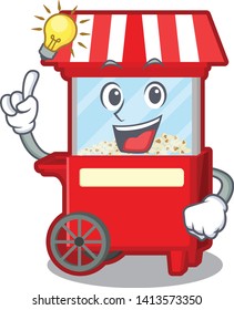 Have an idea popcorn machine cartoon