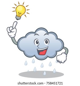 Have an idea rain cloud character cartoon