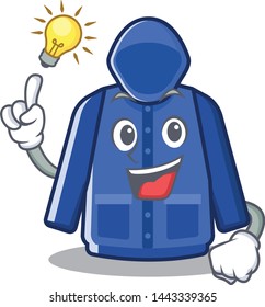 Have an idea raincoat behind in the character door