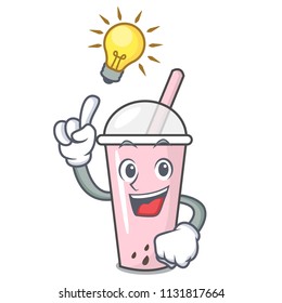 Have an idea raspberry bubble tea character cartoon