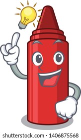 Have an idea red crayon next to cartoon wallet