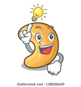 Have an idea roasted cashew nuts isolated on mascot
