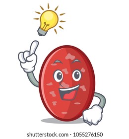 Have an idea salami mascot cartoon style