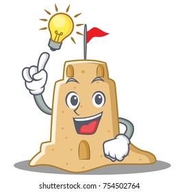 Have an idea sandcastle character cartoon style
