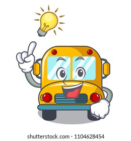 Have an idea school bus mascot cartoon