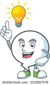 Have an idea shape circle bubble for text icon.