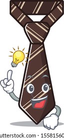 have an idea smiling tie isolated on the cartoon