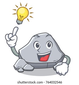 Have an idea stone character cartoon style