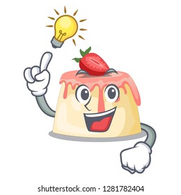 Have an idea Strawberry pudding served on mascot plate