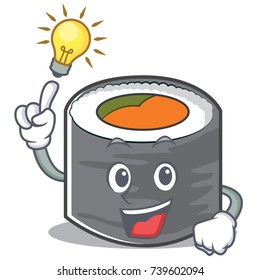 Have an idea sushi cartoon character style