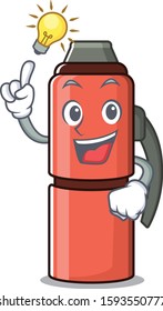 Have an idea thermos bottle Scroll cartoon character design