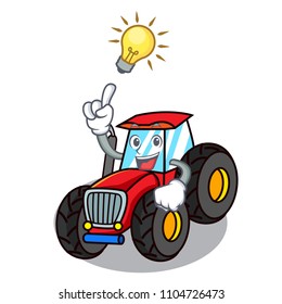 Have an idea tractor mascot cartoon style