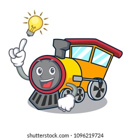 Have an idea train mascot cartoon style