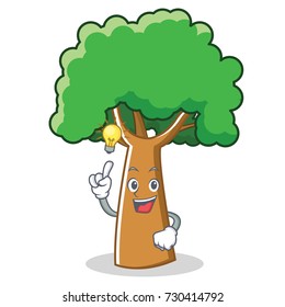 Have an idea tree character cartoon style