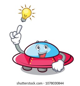 Have an idea ufo mascot cartoon style
