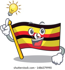 Have an idea uganda flag is kept cartoon drawer