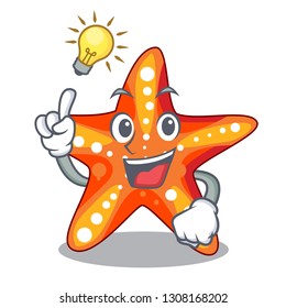Have an idea underwater sea in the starfish mascot