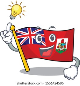 have an idea vector flag bermuda cartoon on pole