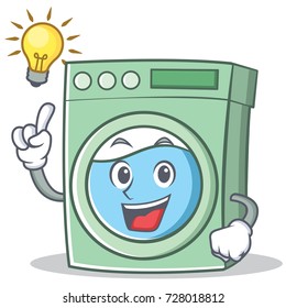 Have an idea washing machine character cartoon