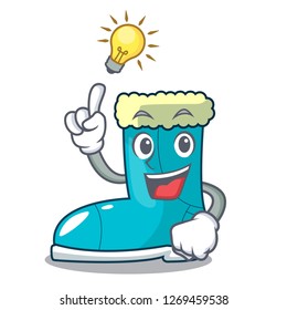 Have an idea winter boot in shape cartoon funny