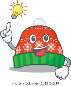 Have an idea winter hat cartoon
