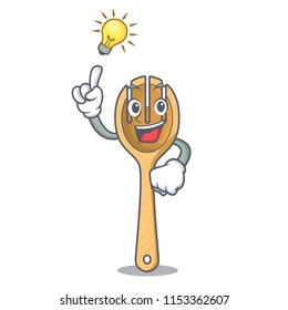 Have an idea wooden fork mascot cartoon