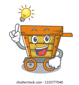 Have an idea wooden trolley mascot cartoon
