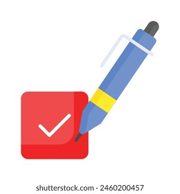 Have a look at creative icon of checkbox, elections checkbox vector design